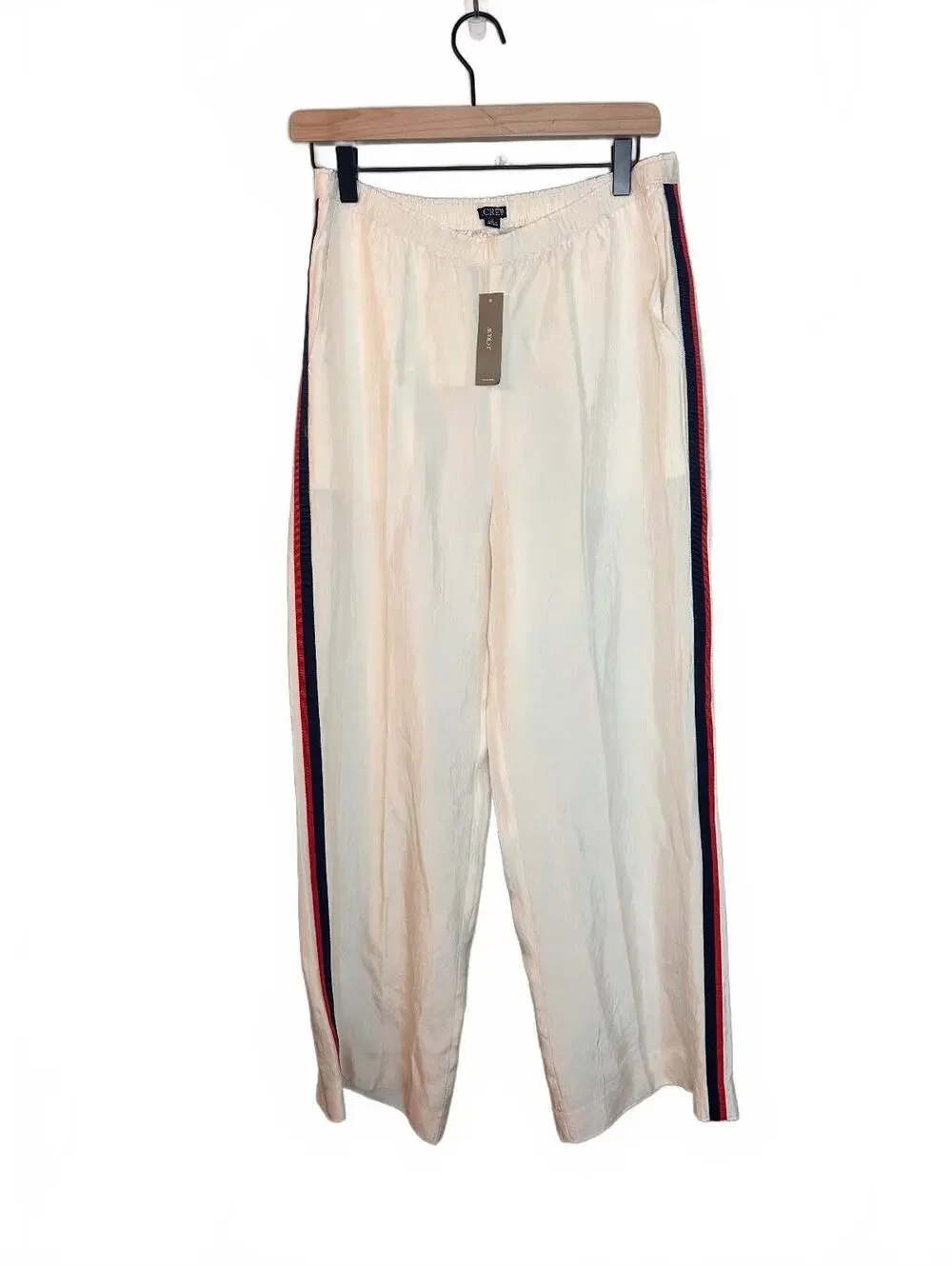 J.Crew Stratus Side Stripe Pant in Textured Satin 6